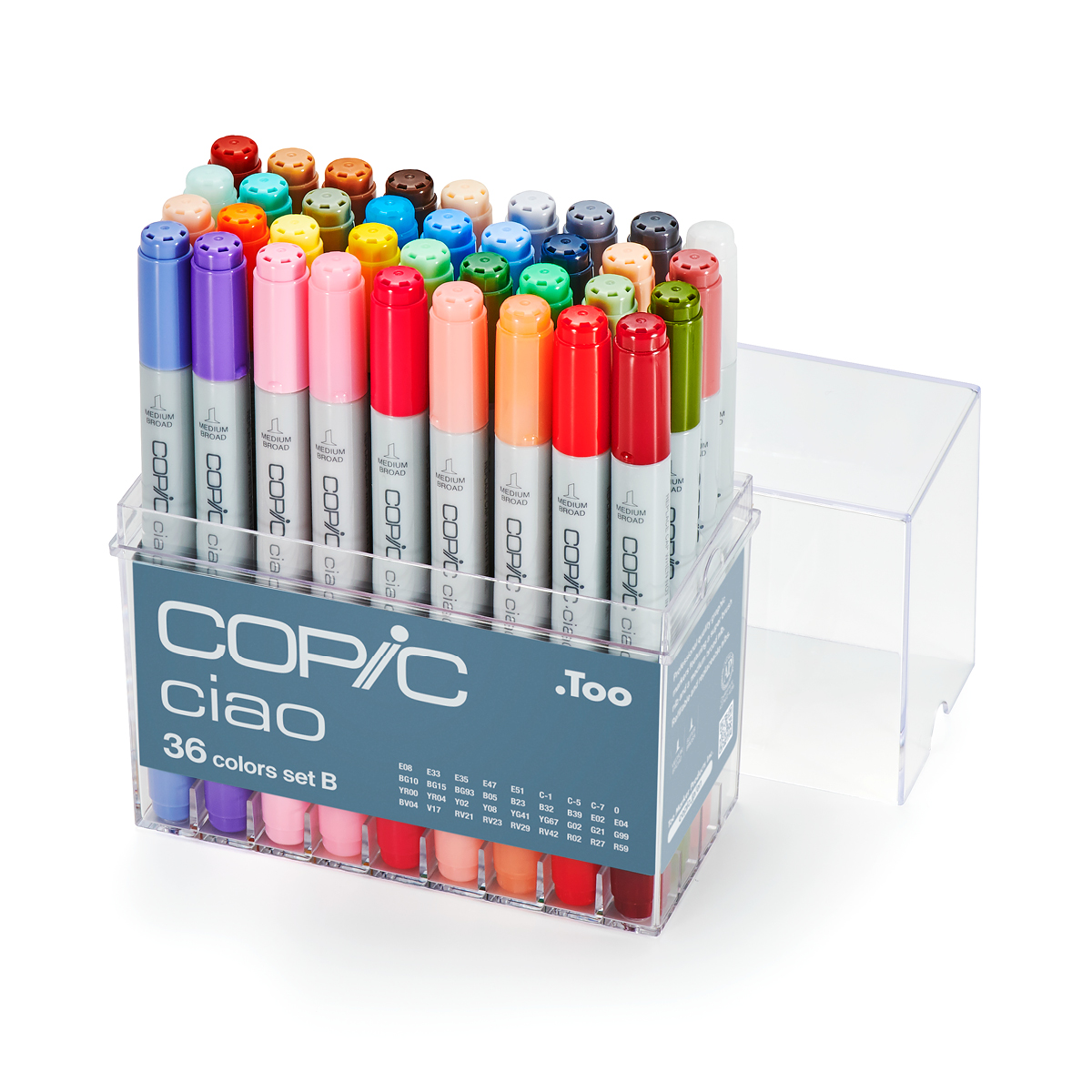 Artist's Marker Set 24 Permanent Alcohol Based Marker Pens in Carry Case.  Professional Quality. -  Denmark