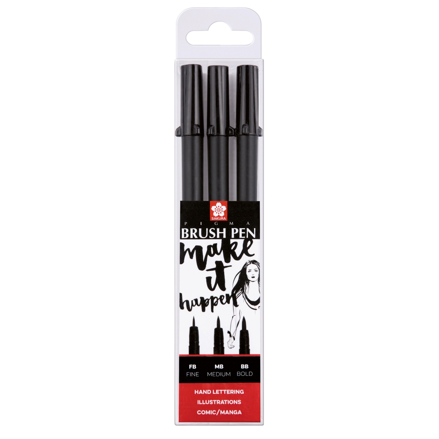 Pigma Brush Pen 3-set in the group Pens / Artist Pens / Brush Pens at Pen Store (103502)