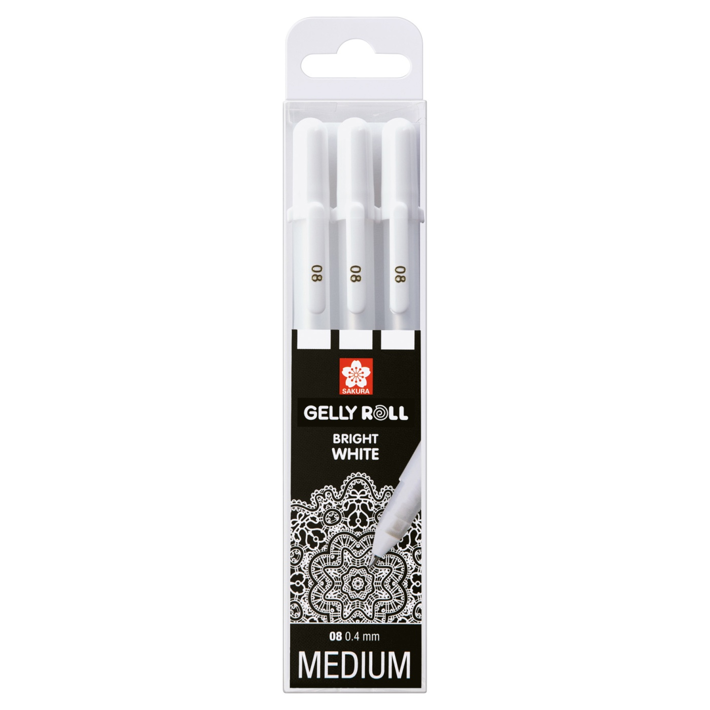 Gelly Roll Basic White 3-pack Medium in the group Pens / Product series / Gelly Roll at Pen Store (103536)