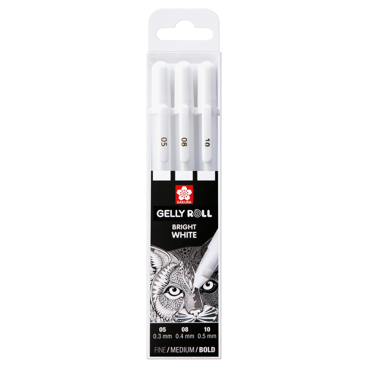 Gelly Roll Basic White 3-pack in the group Pens / Product series / Gelly Roll at Pen Store (103538)