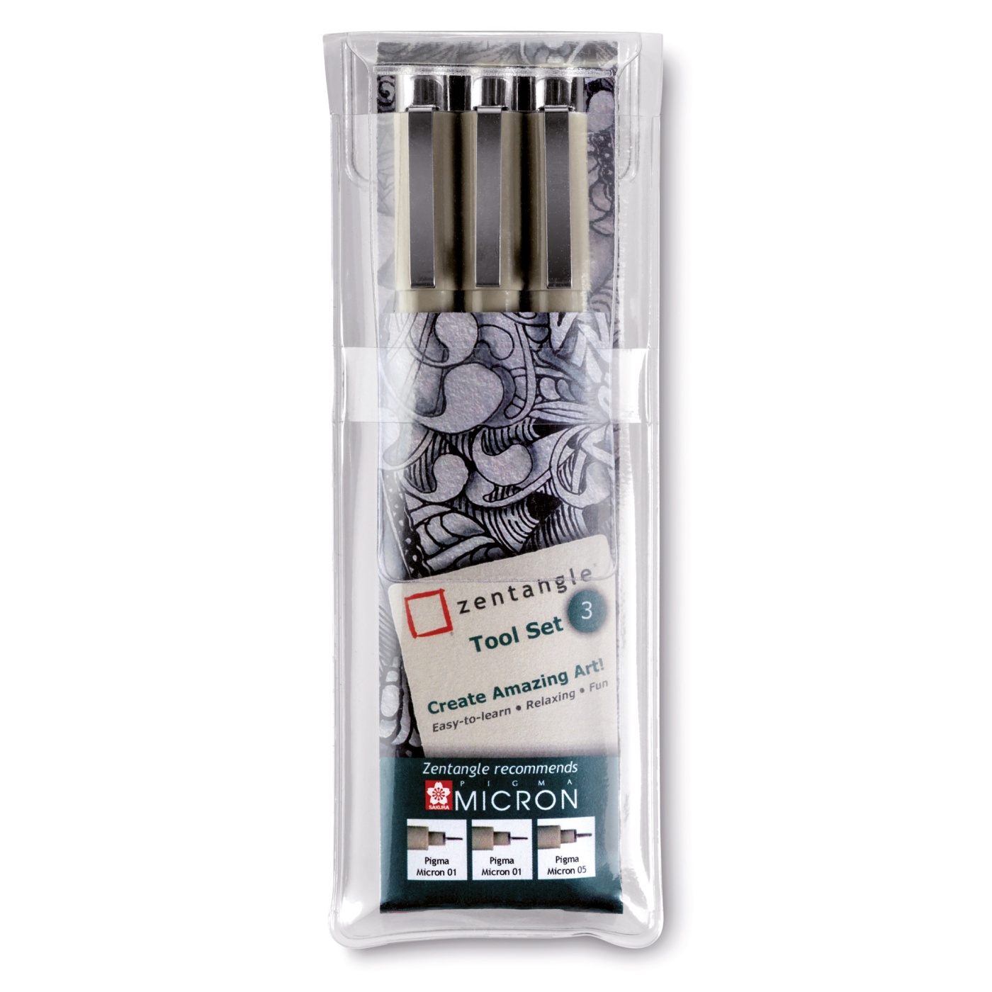 Zentangle Tool 3-set in the group Pens / Writing / Fineliners at Pen Store (103841)
