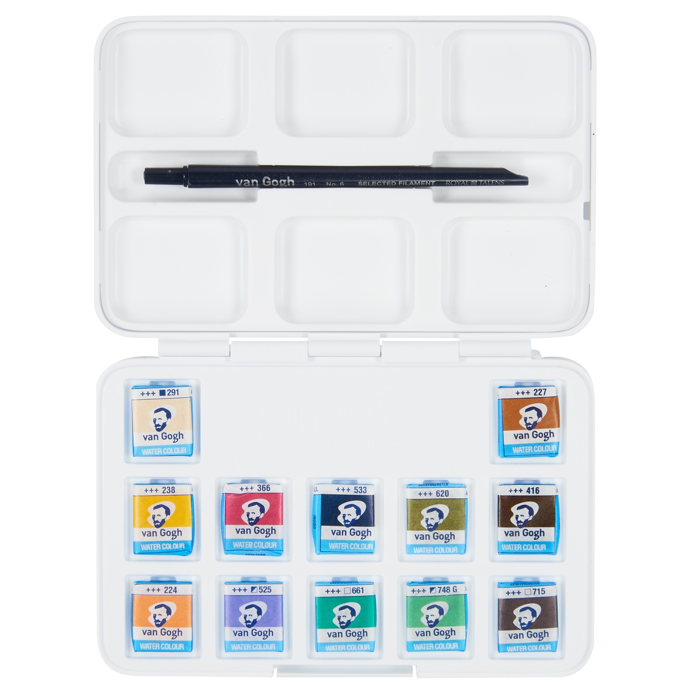 Pocket Box Water Color Muted - Set of 12 in the group Art Supplies / Colors / Watercolor Paint at Pen Store (104067)