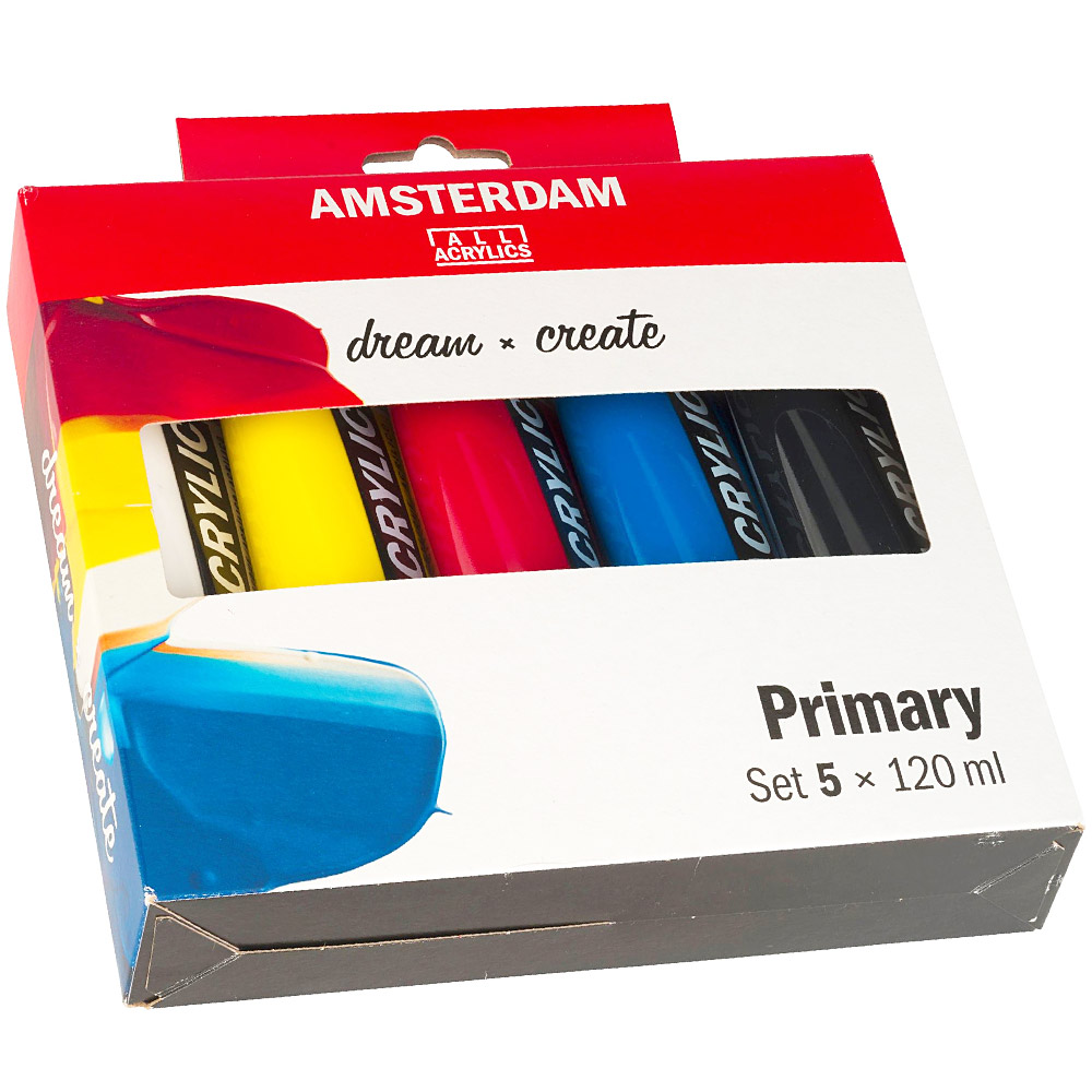 Acrylic Primary Set in the group Art Supplies / Colors / Acrylic Paint at Pen Store (104068)