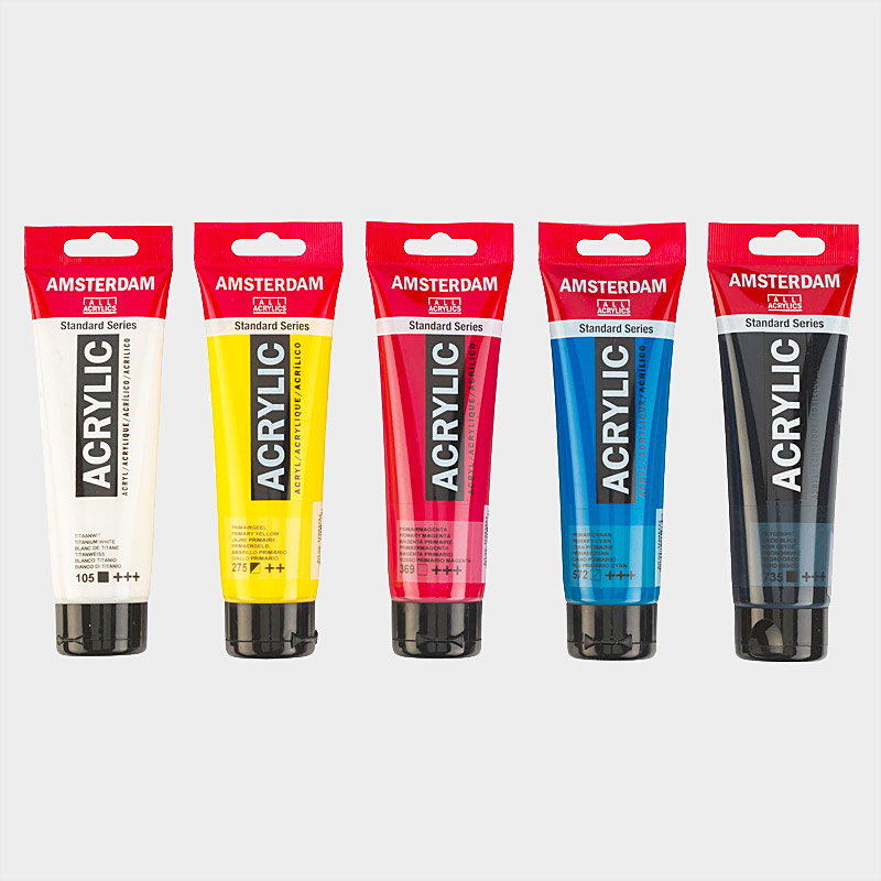 Acrylic Primary Set in the group Art Supplies / Colors / Acrylic Paint at Pen Store (104068)