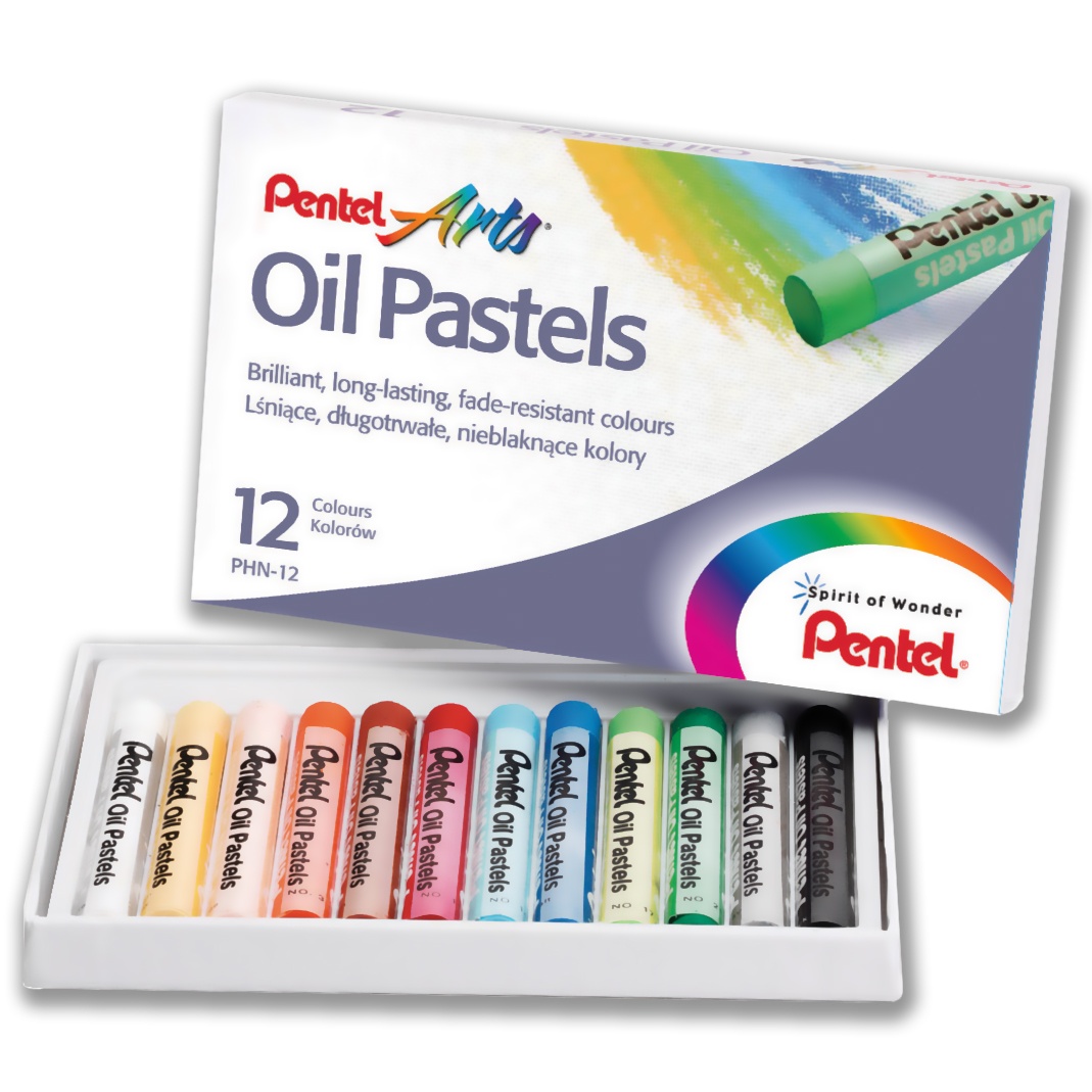 Pentel Oil Pastels, 50 per Pack, 3 Packs