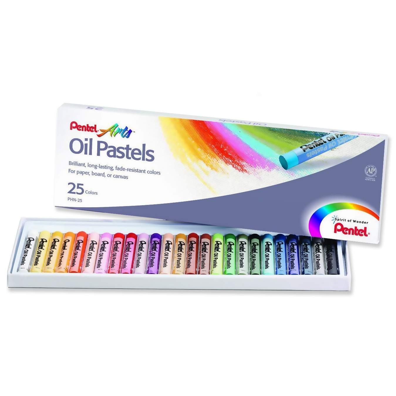 Pentel Oil Pastels 50-Piece Set