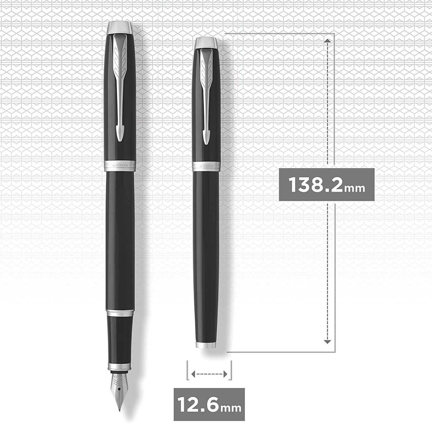IM Black/Chrome Fountain pen in the group Pens / Fine Writing / Fountain Pens at Pen Store (104667_r)