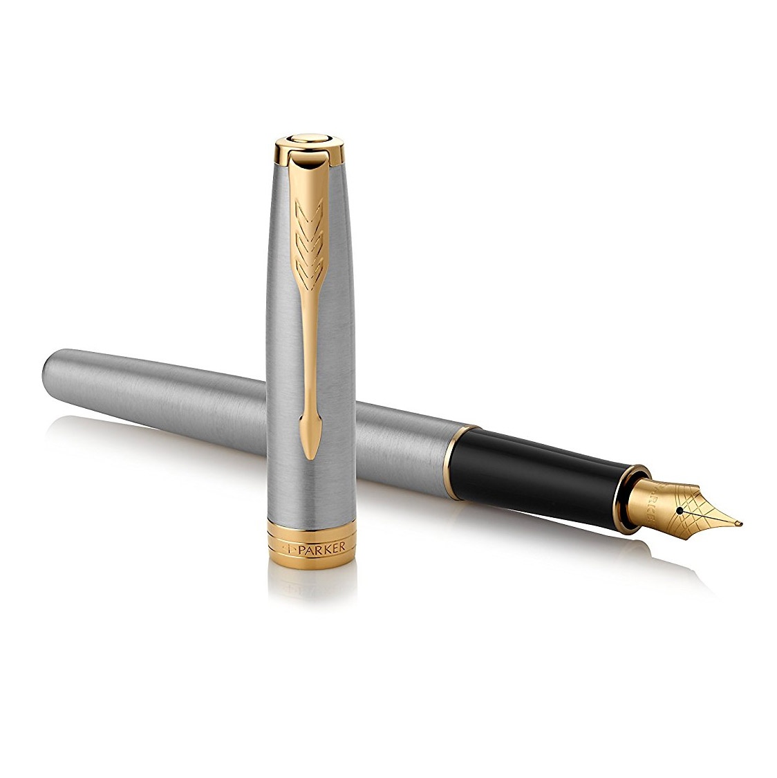 Sonnet Steel/Gold Fountain pen in the group Pens / Fine Writing / Gift Pens at Pen Store (104700_r)