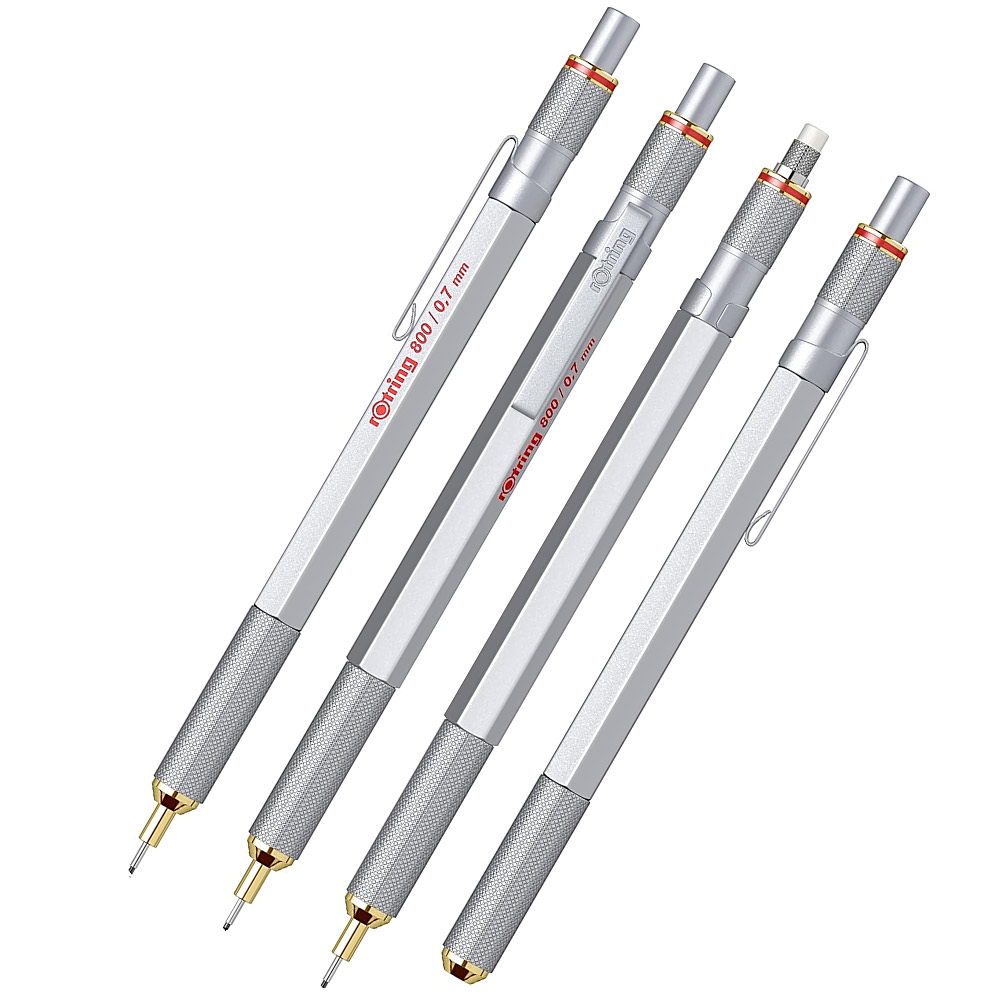 800 Mechanical Pencil 0.7 Silver in the group Pens / Office / Office Pens at Pen Store (104716)