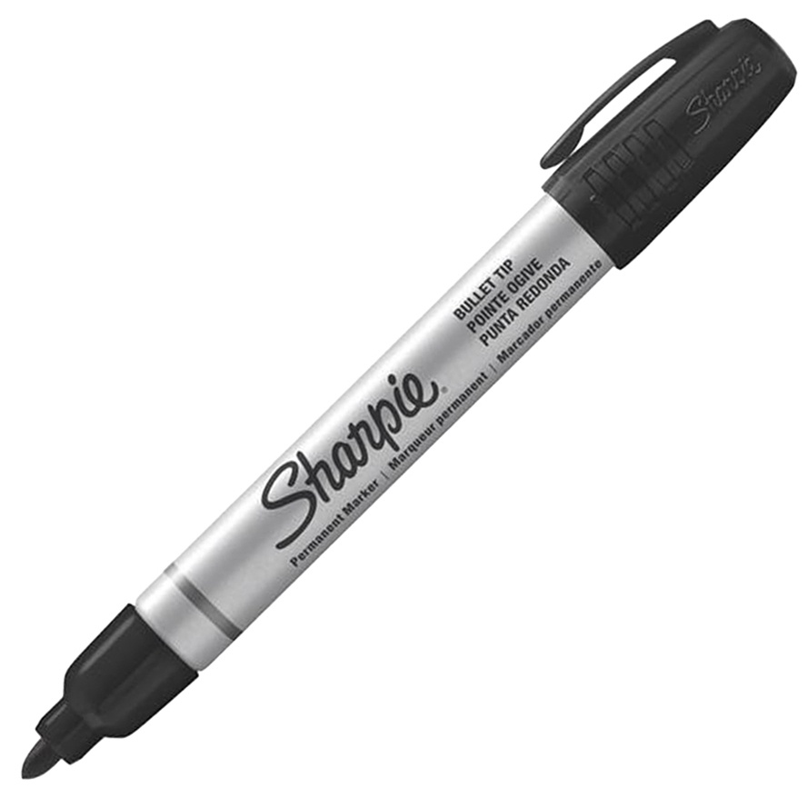 Sharpie Permanent Markers Variety Pack - Black, Set of 6
