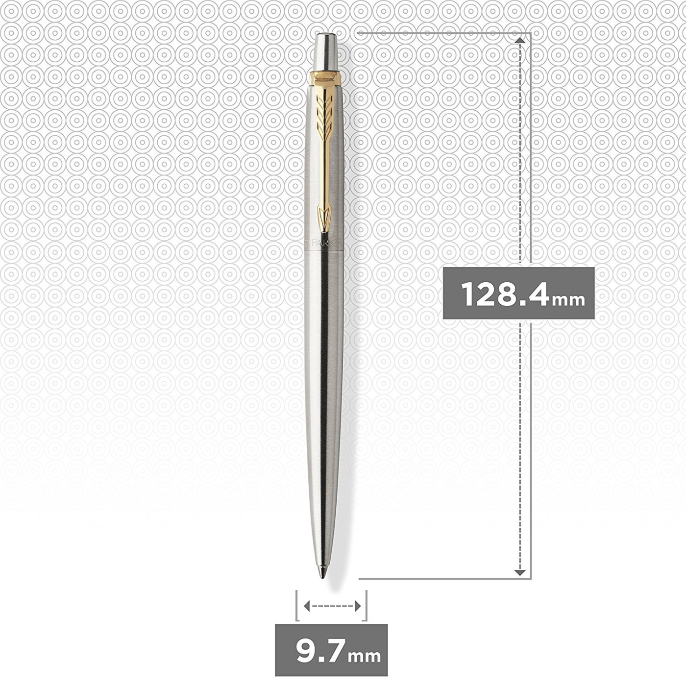 Jotter Steel/Gold Ballpoint in the group Pens / Fine Writing / Ballpoint Pens at Pen Store (104808)