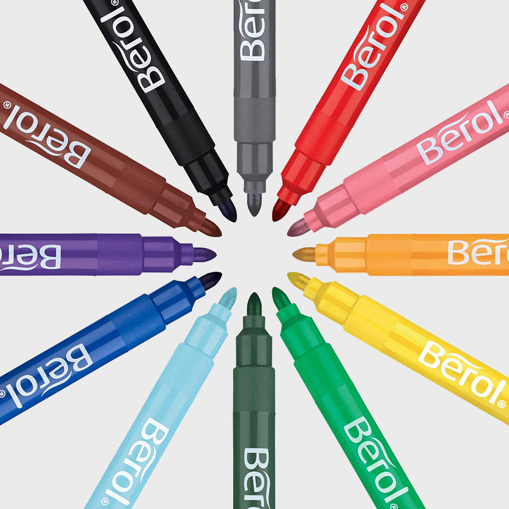 Colour Broad Tip 12-pack in the group Kids / Kids' Pens / Felt Tip Pens for Kids at Pen Store (104845)