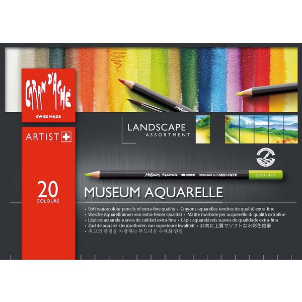Museum Aquarelle Landscape 20-pack in the group Pens / Artist Pens / Watercolor Pencils at Pen Store (104934)