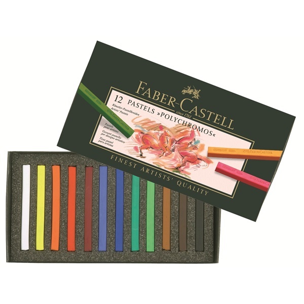 Pastel crayon Polychromos 12-set in the group Pens / Product series / Polychromos at Pen Store (105088)