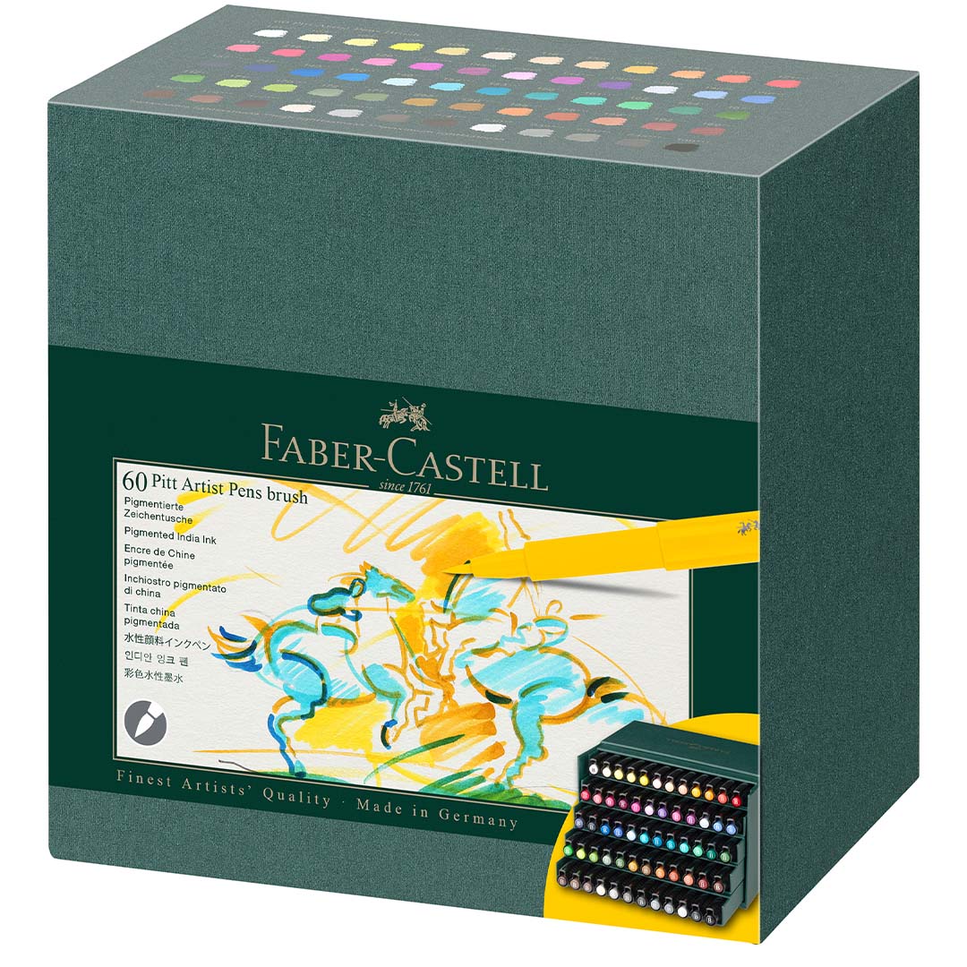 4er Etui Metallic Faber-Castell 16730 Faber-Castell FABER-CASTELL Tuschestift PITT artist pen 