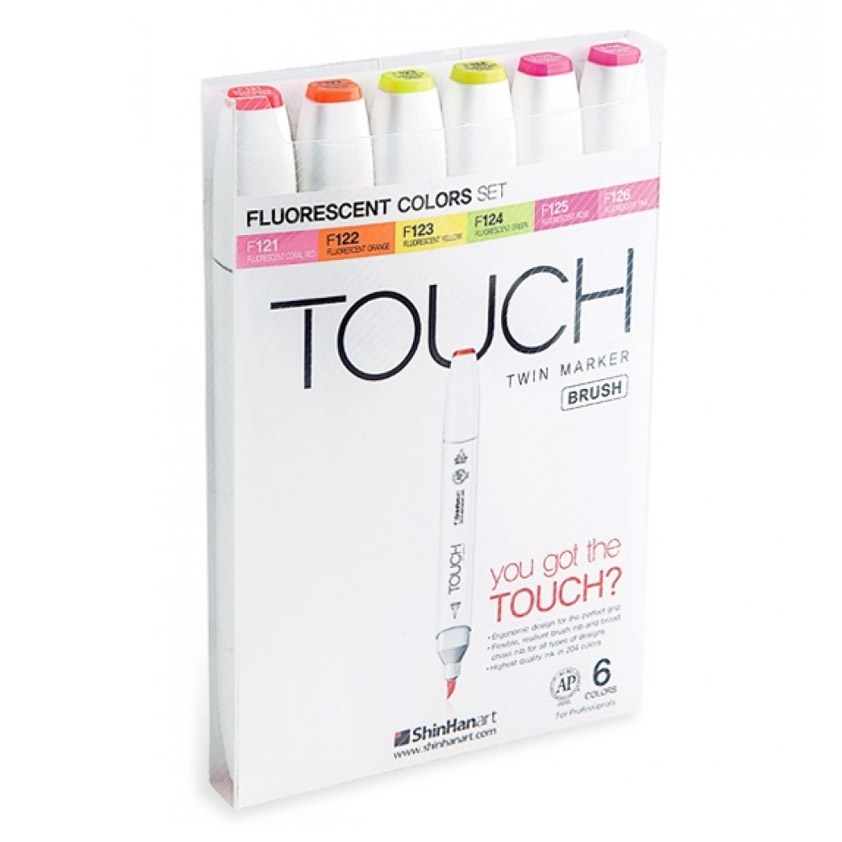 ShinHan Touch Twin Marker Set of 24 with Plastic Case