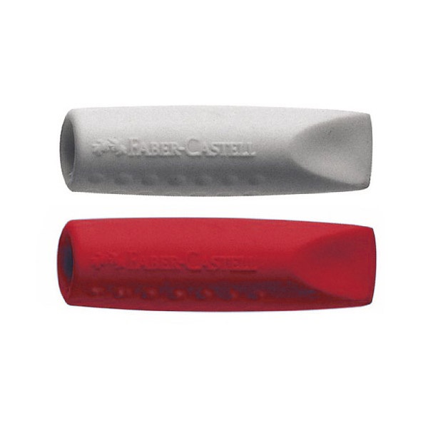 Coloured Pack of 5 Faber-Castell Grip 2001 Eraser Cap Twin Pack 