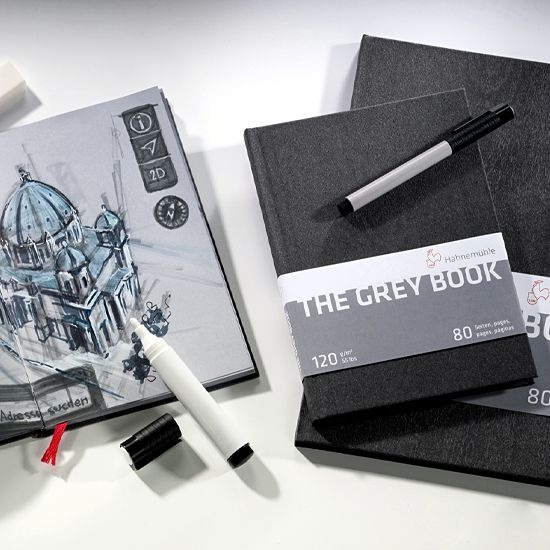 The Grey Book A5 in the group Paper & Pads / Artist Pads & Paper / Sketchbooks at Pen Store (106115)