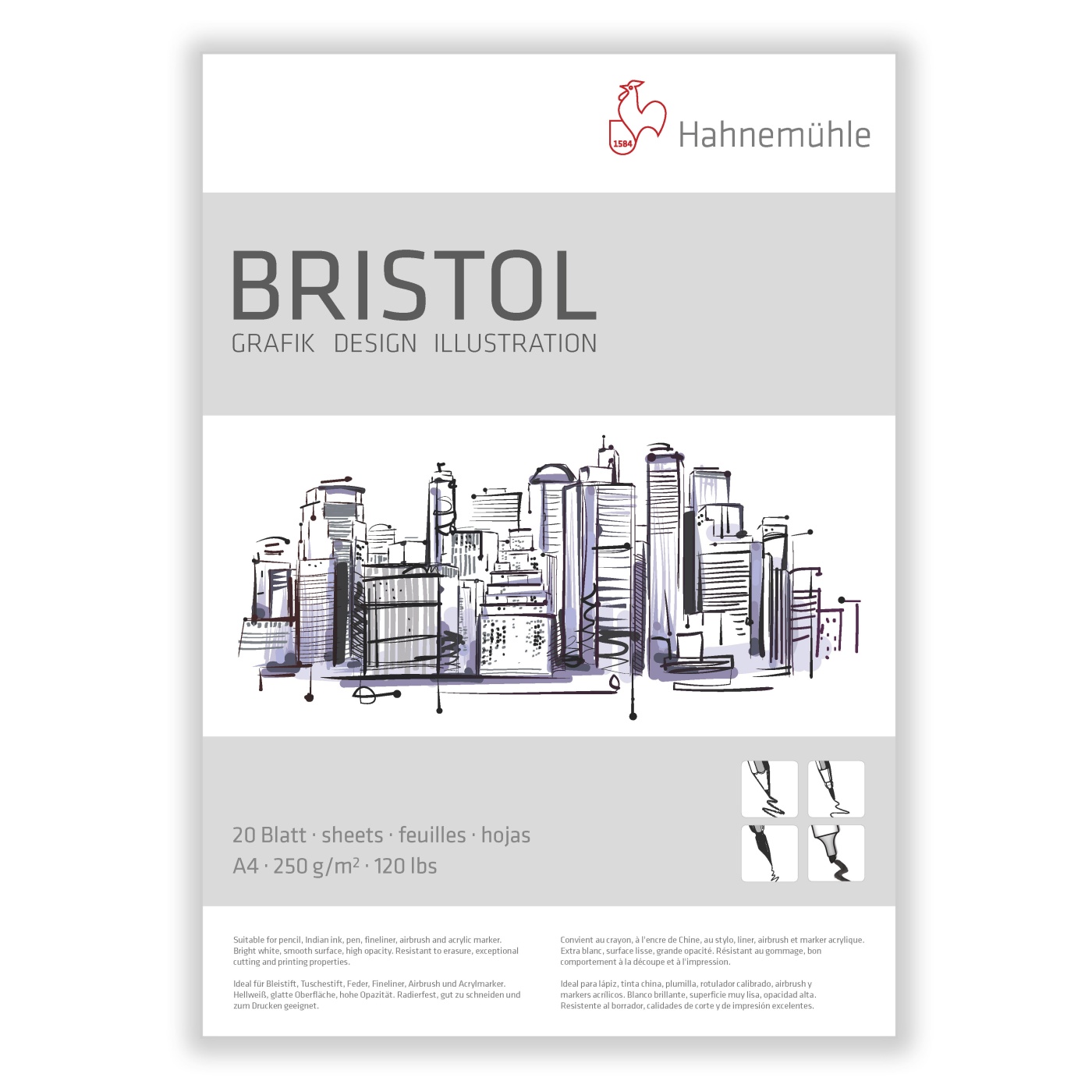 A4 Bristol paper,assorted colors/PAC-100