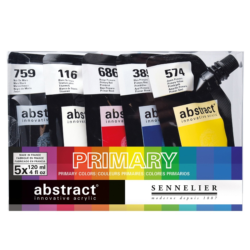 Abstract Acrylic Primary Colors in the group Art Supplies / Colors / Acrylic Paint at Pen Store (106259)