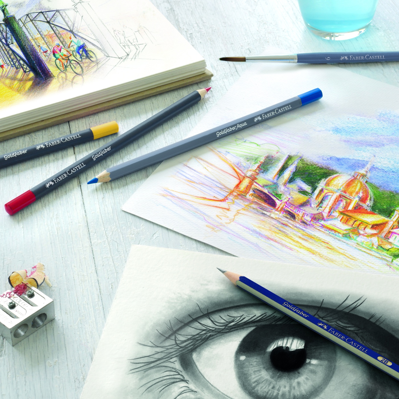 Ultramarine 120 Faber-Castell Goldfaber Aqua Watercolour Pencil 