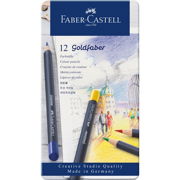 Color Pencil Goldfaber Aqua 12-set in the group Pens / Artist Pens / Colored Pencils at Pen Store (106635)