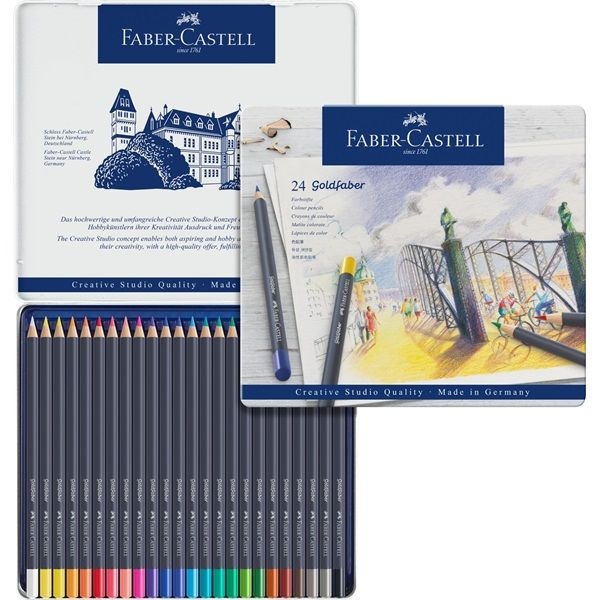 Color Pencil Goldfaber 24-set in the group Pens / Artist Pens / Colored Pencils at Pen Store (106638)