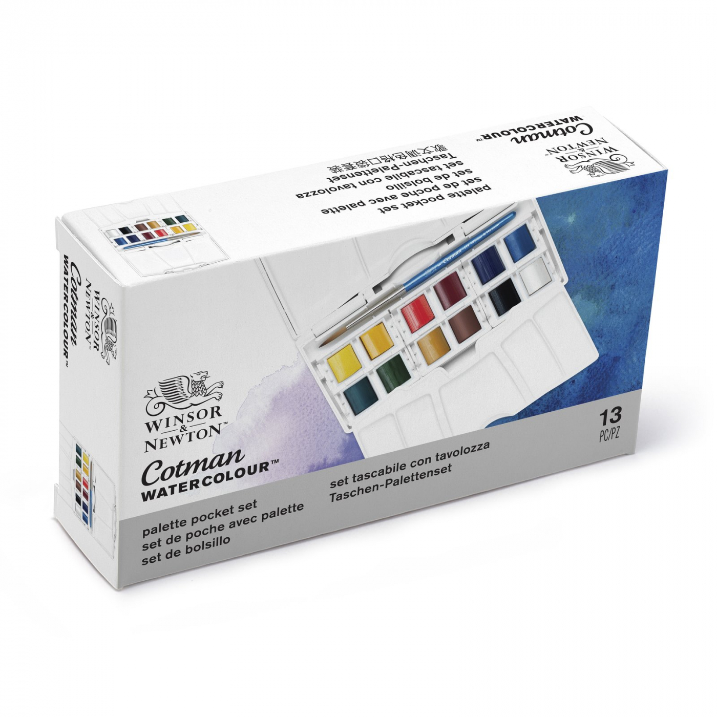 Cotman Water Colors Pocket Plus 12 Half Pans in the group Art Supplies / Colors / Watercolor Paint at Pen Store (107240)