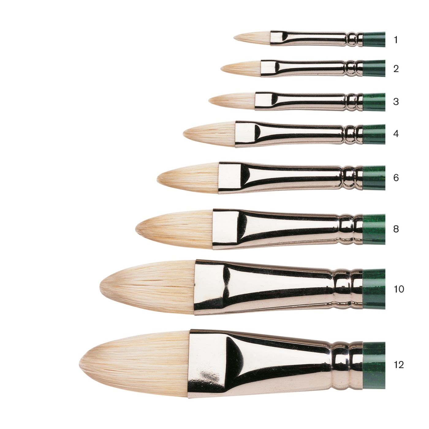 Winton Hog Brush Filbert 1 in the group Art Supplies / Brushes / Natural Hair Brushes at Pen Store (107655)