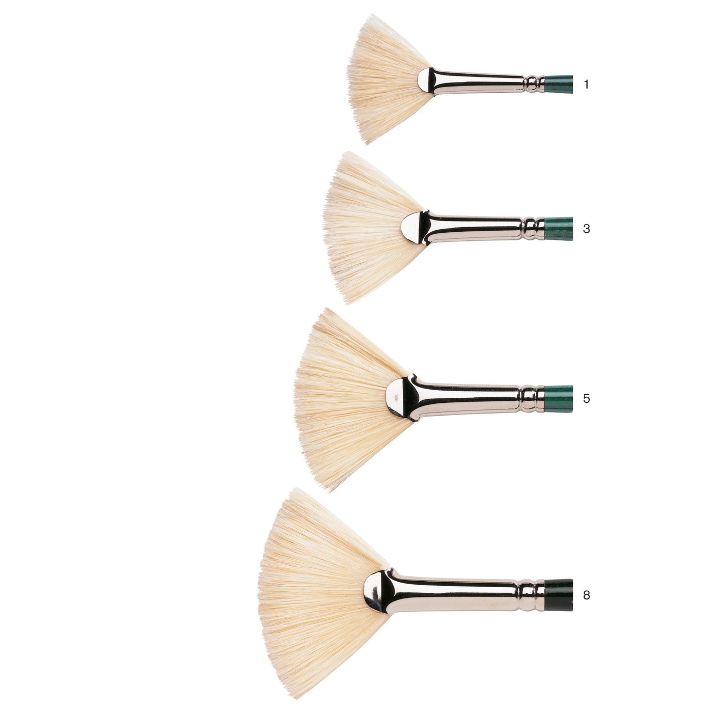 Winton Hog Brush Fan 8 in the group Art Supplies / Brushes / Natural Hair Brushes at Pen Store (107664)