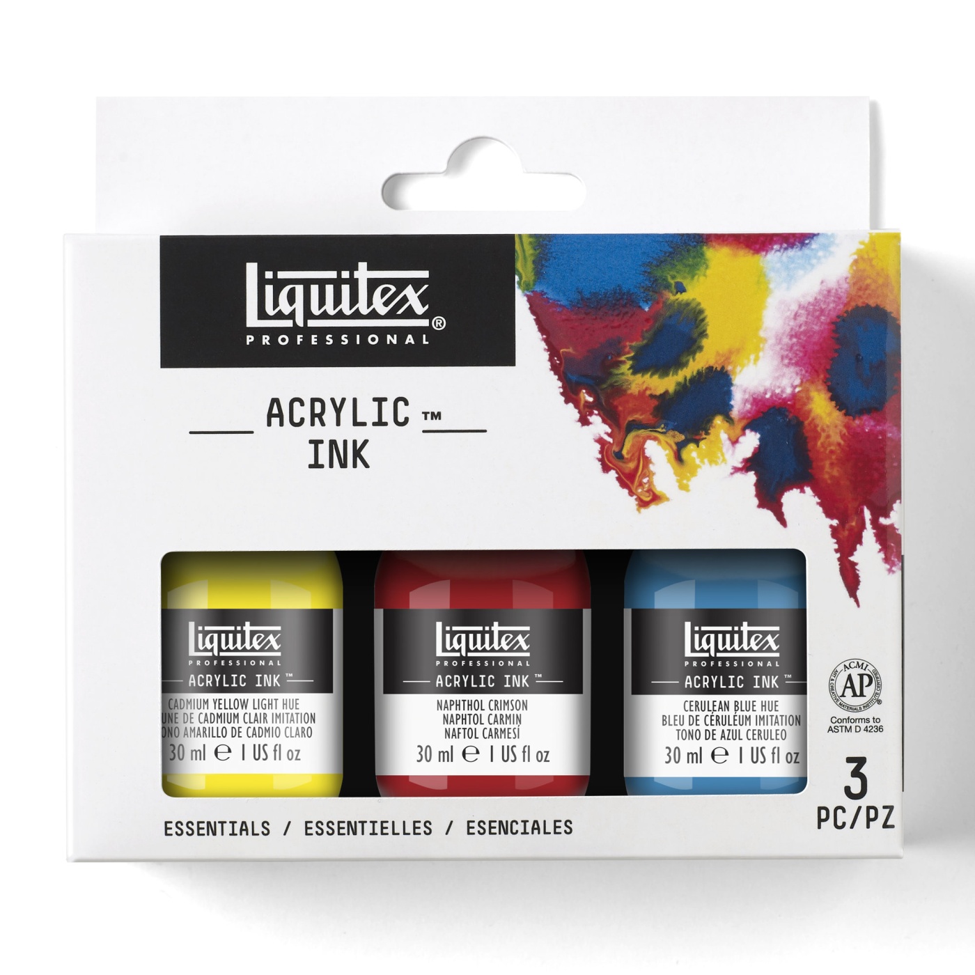 Liquitex Acrylic Ink Set: 6 x 30ml - Essentials Liquitex Acrylic Ink Set: 6 x 30ml - Essentials