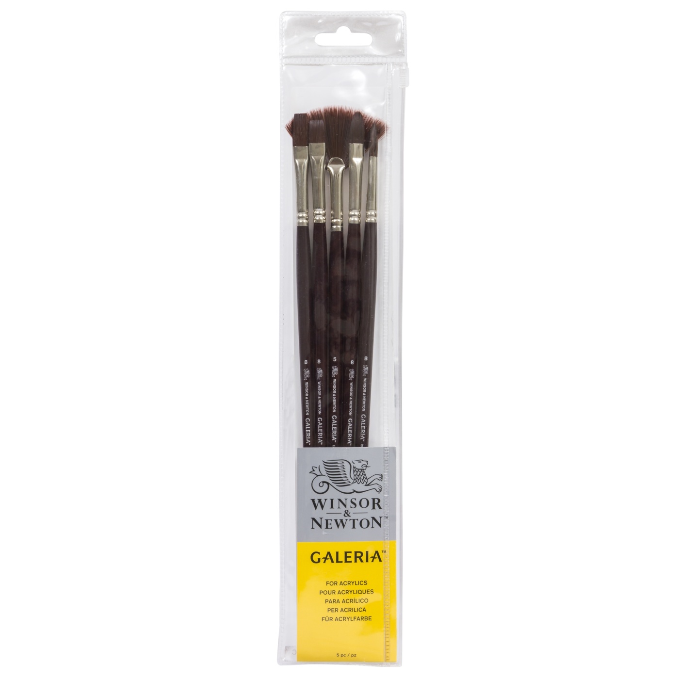 Galeria Brush Round/Long Handle 5-set in the group Art Supplies / Brushes / Acrylic Brushes at Pen Store (108077)