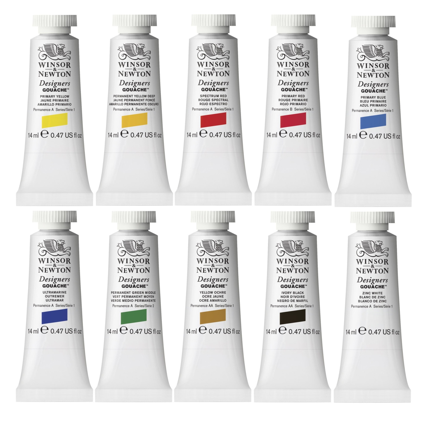 Designers Gouache Introductory Set 10x14 ml in the group Art Supplies / Colors /  Gouache at Pen Store (108509)