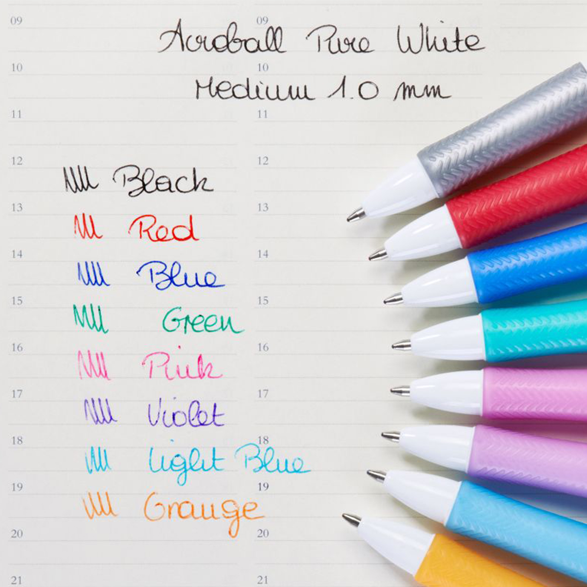Acroball Pure White 1,0 in the group Pens / Writing / Ballpoints at Pen Store (109017_r)