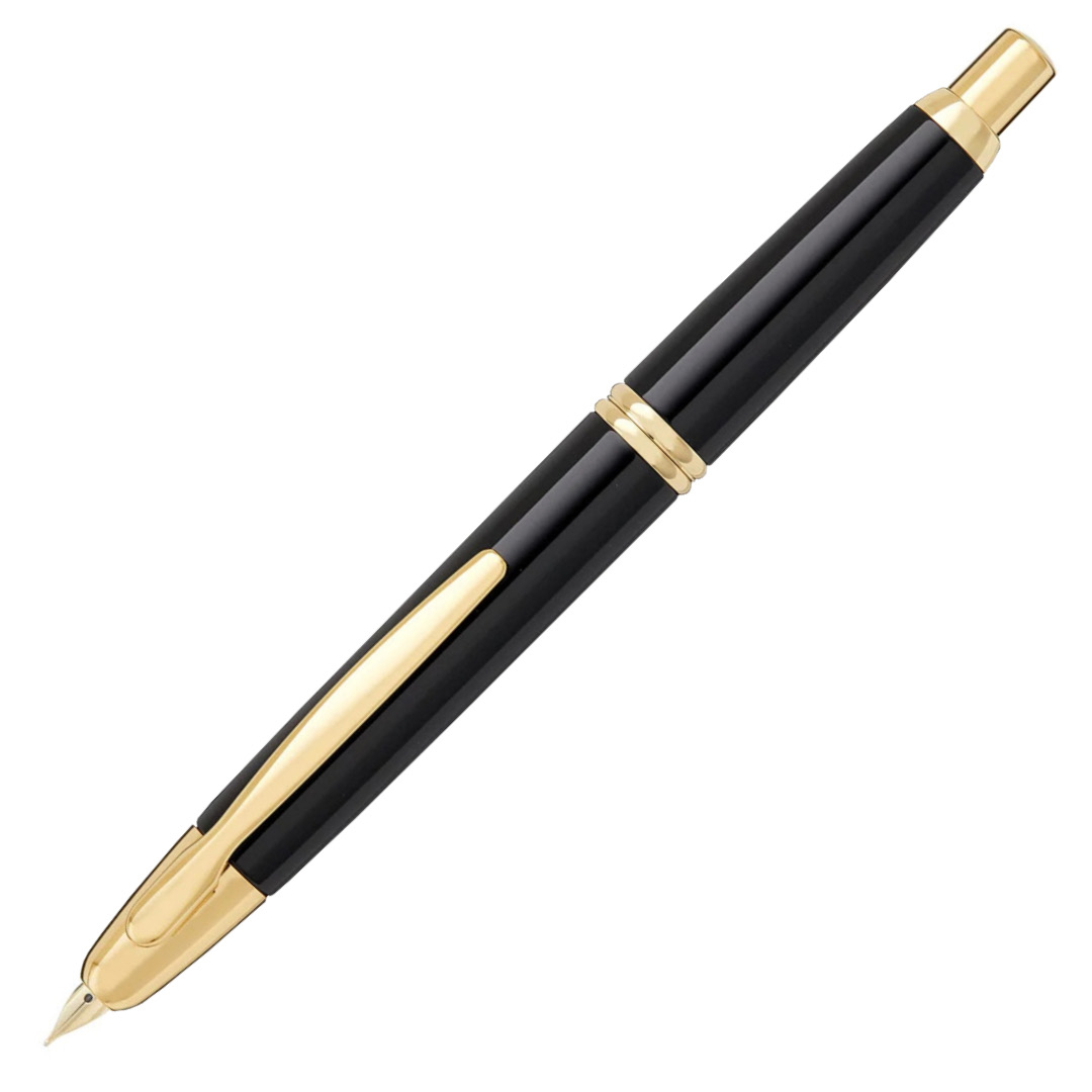 Pilot Capless Black/Gold Trims | Pen Store