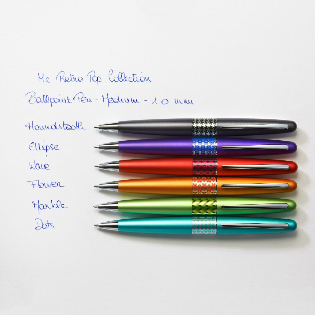 MR Retro Pop Ballpoint Pen Metallic Gray in the group Pens / Fine Writing / Ballpoint Pens at Pen Store (109636)