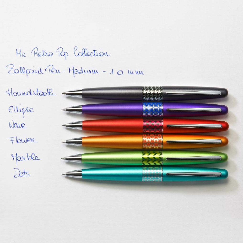 MR Retro Pop Ballpoint Pen Metallic Light Blue in the group Pens / Fine Writing / Gift Pens at Pen Store (109641)