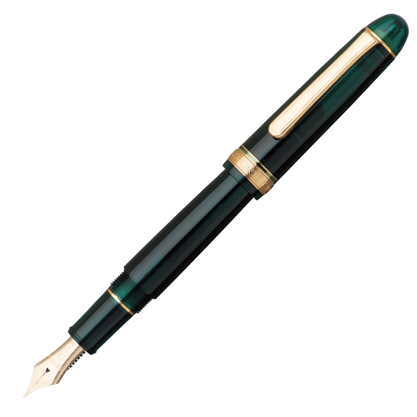3776 Century Laurel Green Fountain Pen with Gold Trim 3776 Century Laurel Green Fountain Pen with Gold Trim