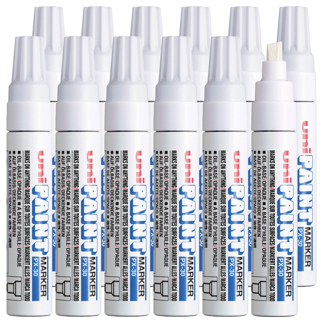 Paint Marker PX-30 White 12-pack in the group Pens / Office / Tire Paint Pens at Pen Store (109983)