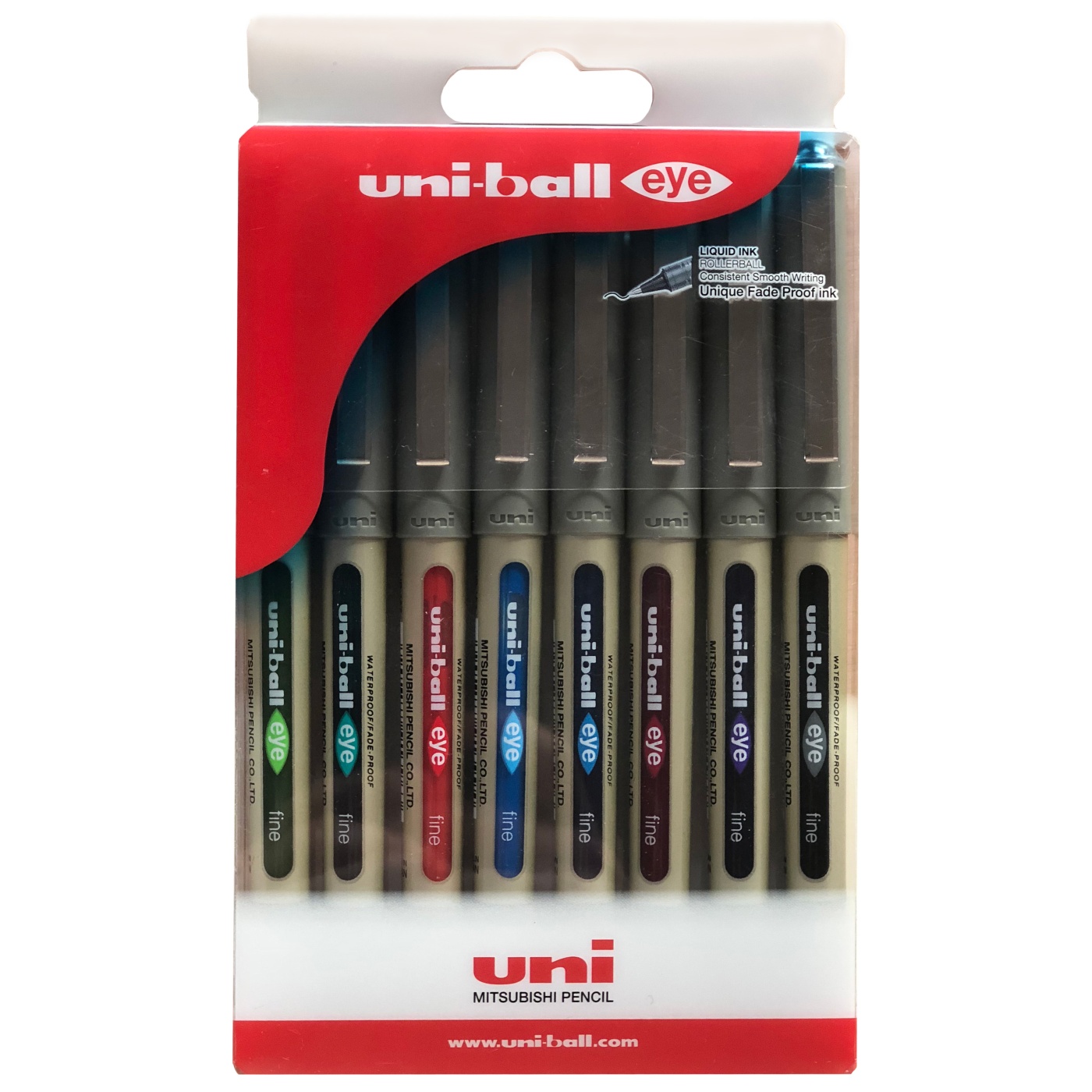 Eye Fine UB-157 - Set of 8 in the group Pens / Writing / Ballpoints at Pen Store (110438)