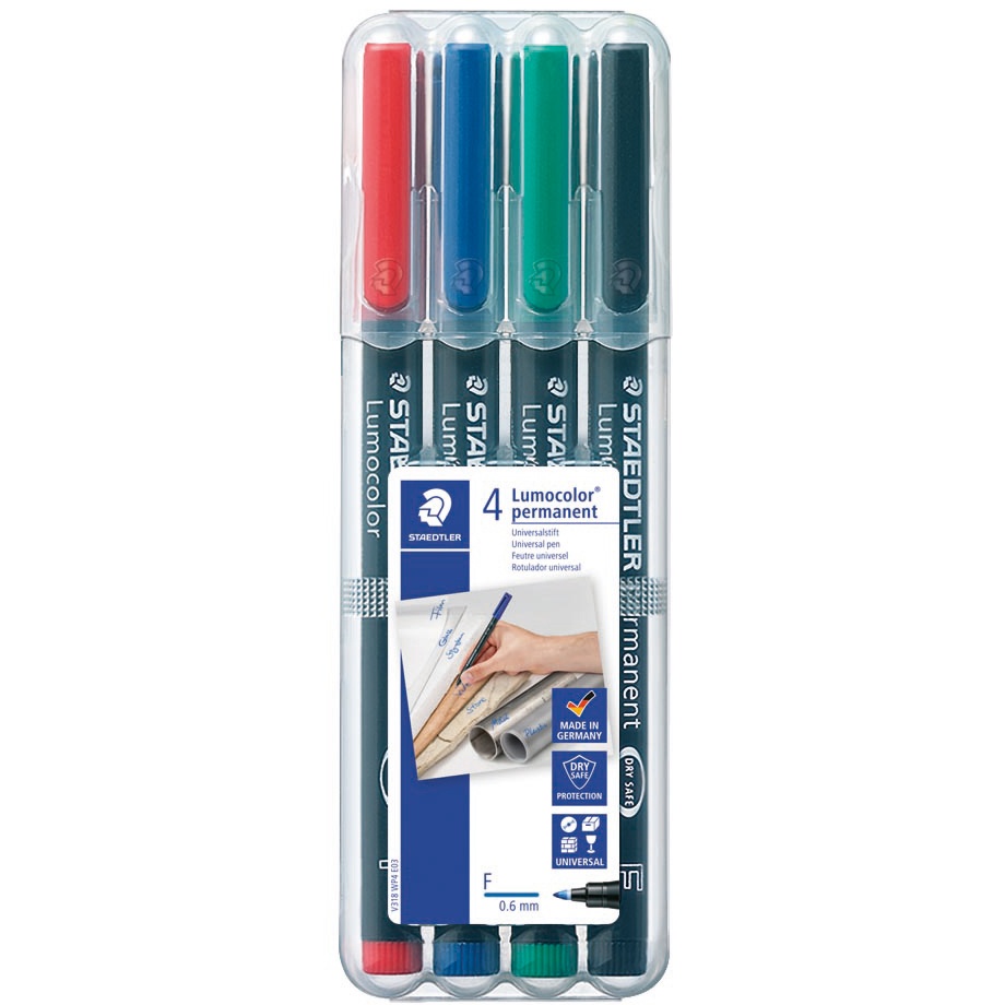 4-pack Lumocolor permanent Fine in the group Pens / Office / Markers at Pen Store (110757)