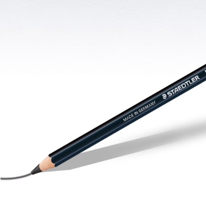 Staedtler Mars Lumograph Noir Artiste Crayons Tin X 6 Qualité Premium 100B G6