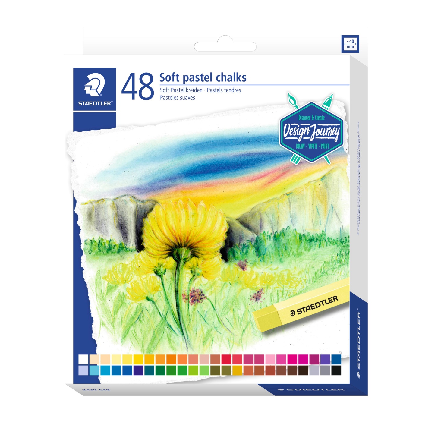 Karat Soft pastel chalk 48-set in the group Art Supplies / Crayons & Graphite / Crayons at Pen Store (110976)