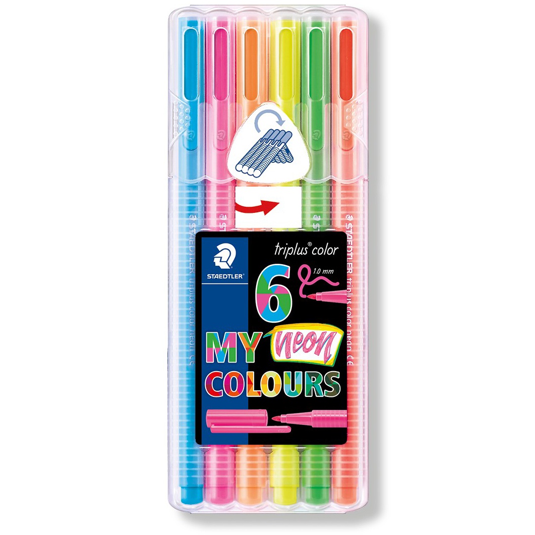 Triplus Color Neon 6-pack in the group Pens / Writing / Fineliners at Pen Store (110978)