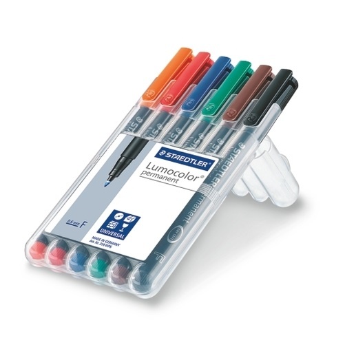 6-pack Lumocolor permanent Fine in the group Pens / Office / Markers at Pen Store (110994)