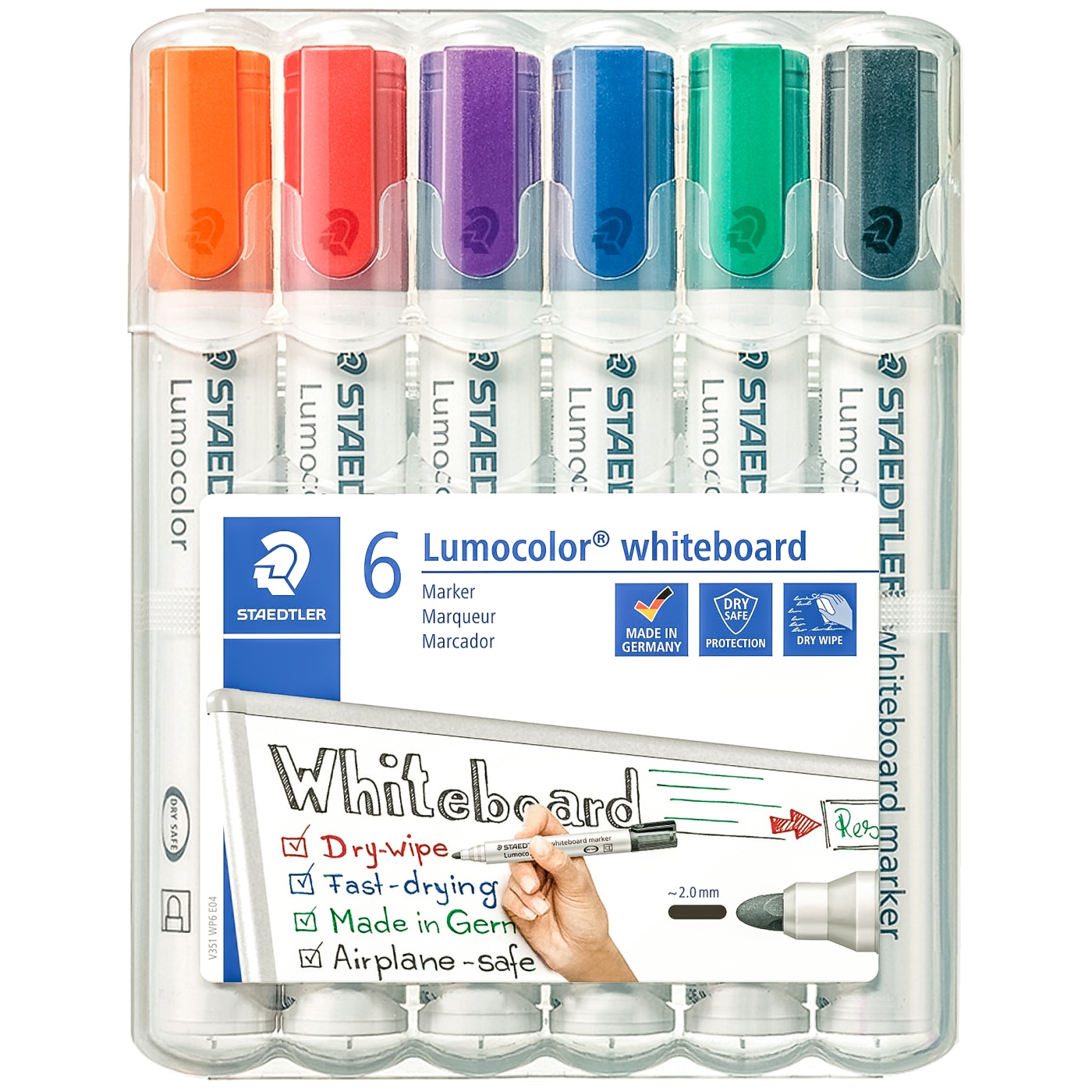 6-pack Lumocolor Whiteboard Round in the group Pens / Office / Whiteboard Markers at Voorcrea (111000)
