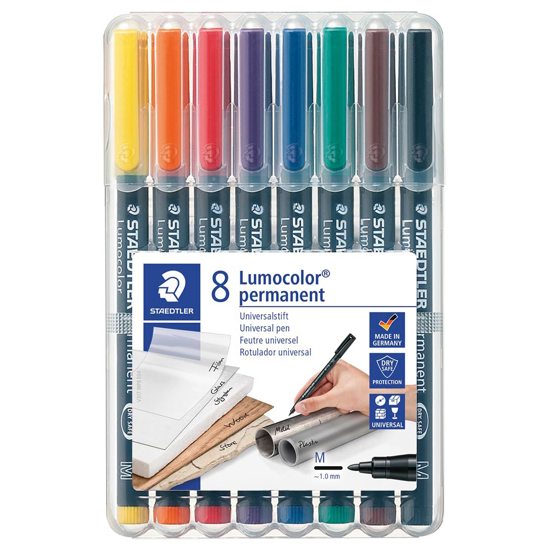 8-pack Lumocolor permanent Medium in the group Pens / Office / Markers at Pen Store (111074)