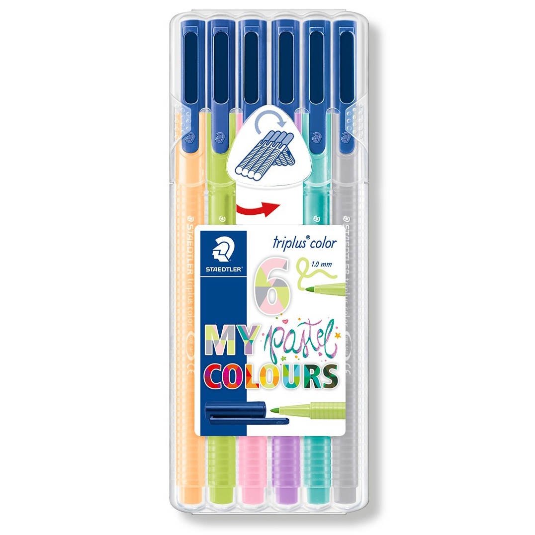 Triplus Color Pastel 6-pack in the group Pens / Writing / Fineliners at Pen Store (111234)