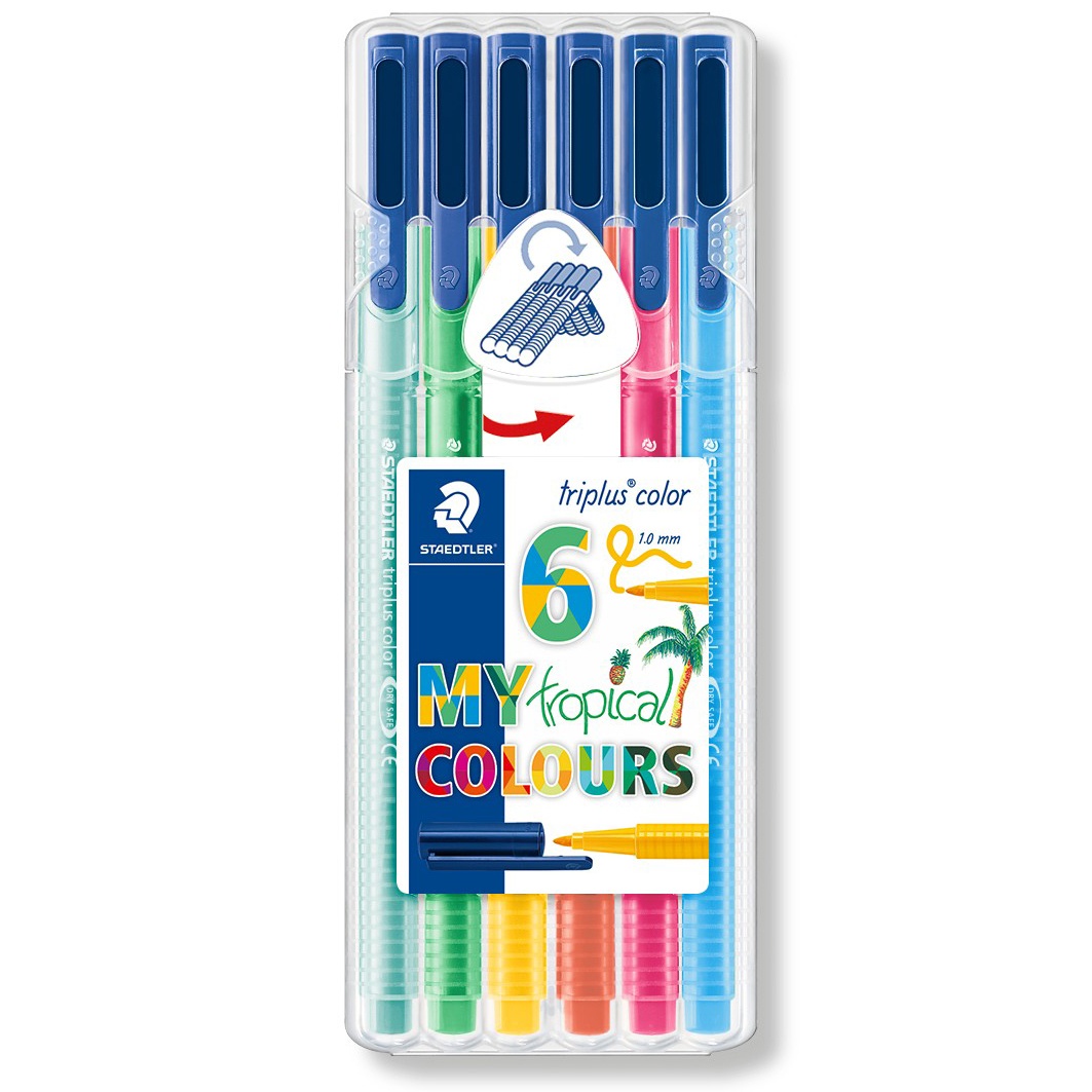 Triplus Color Tropical 6-pack in the group Pens / Writing / Fineliners at Pen Store (111237)
