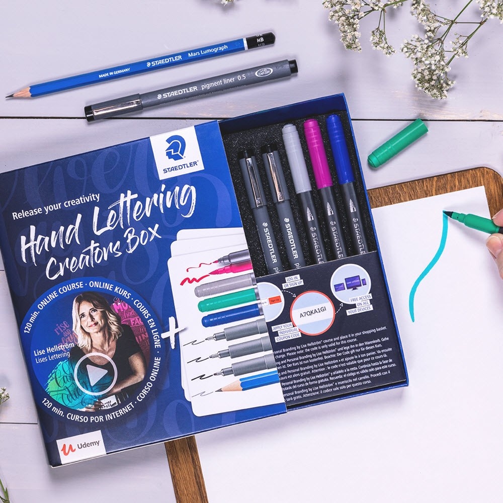 Hand Lettering Creators Box in the group Hobby & Creativity / Calligraphy / Lettering Sets at Pen Store (111244)